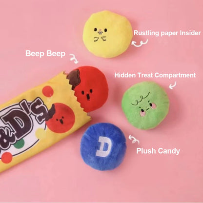 Natural Foraging Skills Dog Toys - Slow Feeder Chew Toys for Training and Stress Relief with Cloth Strip Food Hiding Design