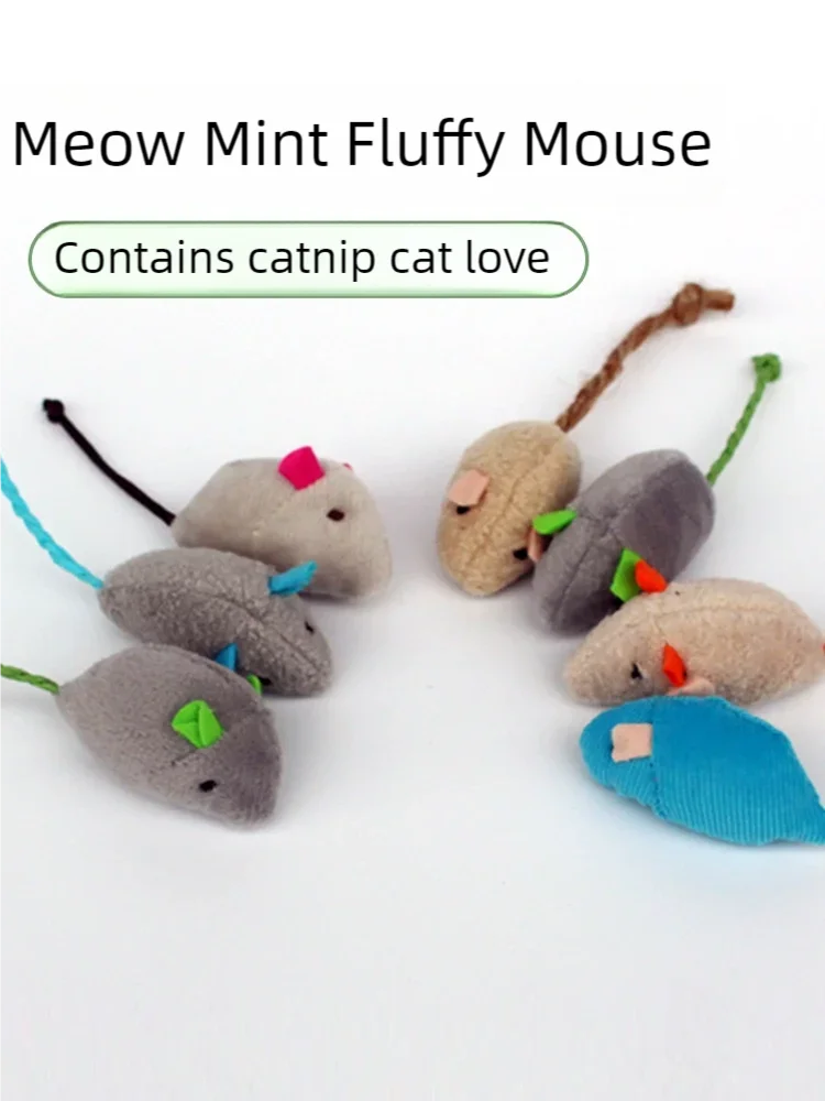 Durable Interactive Plush Rat and Cat Toys for Small Breeds - Safe for Indoor Play