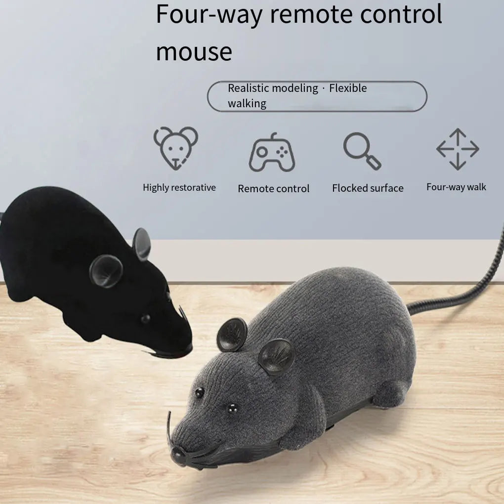 Interactive Remote Control Cat Toy with Realistic Design - Convenient and Portable Electronic Play for Pets