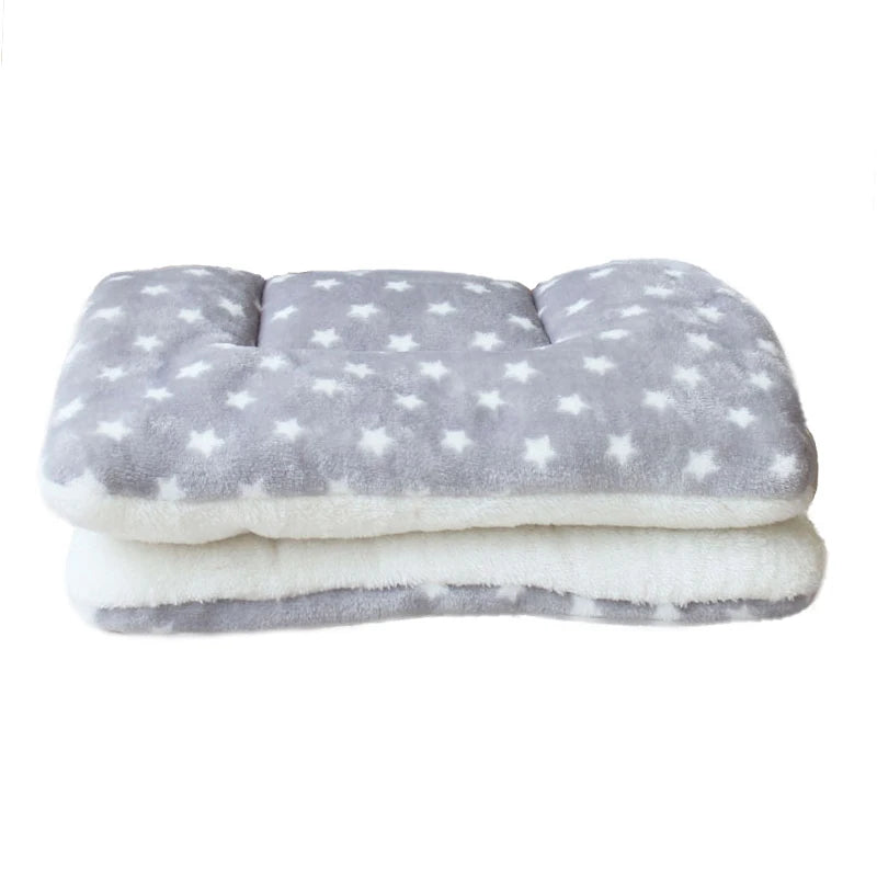 Thickened Fleece Dog and Cat Bed Mat - Washable Cushion Rug for Home Comfort