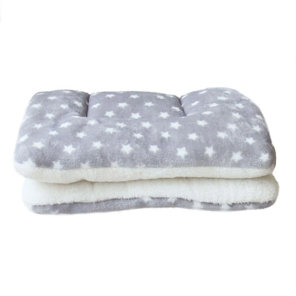 Thickened Fleece Dog and Cat Bed Mat - Washable Cushion Rug for Home Comfort