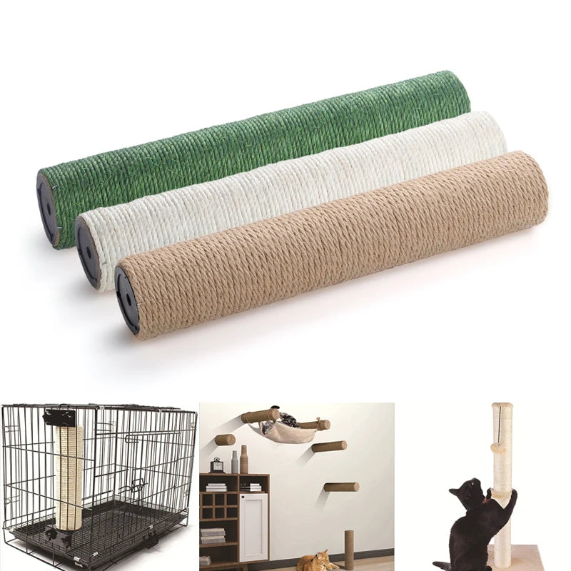 Replacement Extension Post for Cat Scratching Posts - Refillable Scratch Pole for Indoor Small Animals