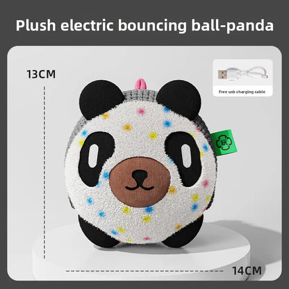 Electric Bouncing Dog Ball - Interactive Toy for Puppies, Dental Relief, and Sound Features