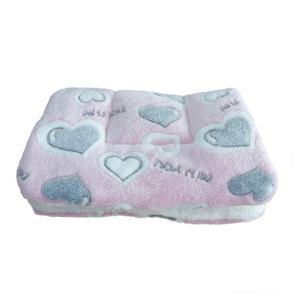 Thickened Fleece Dog and Cat Bed Mat - Washable Cushion Rug for Home Comfort