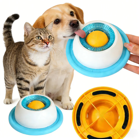 Interactive Dog and Cat Lick Mat Slow Feeder - Stimulation Toy and Dental Care Bowl