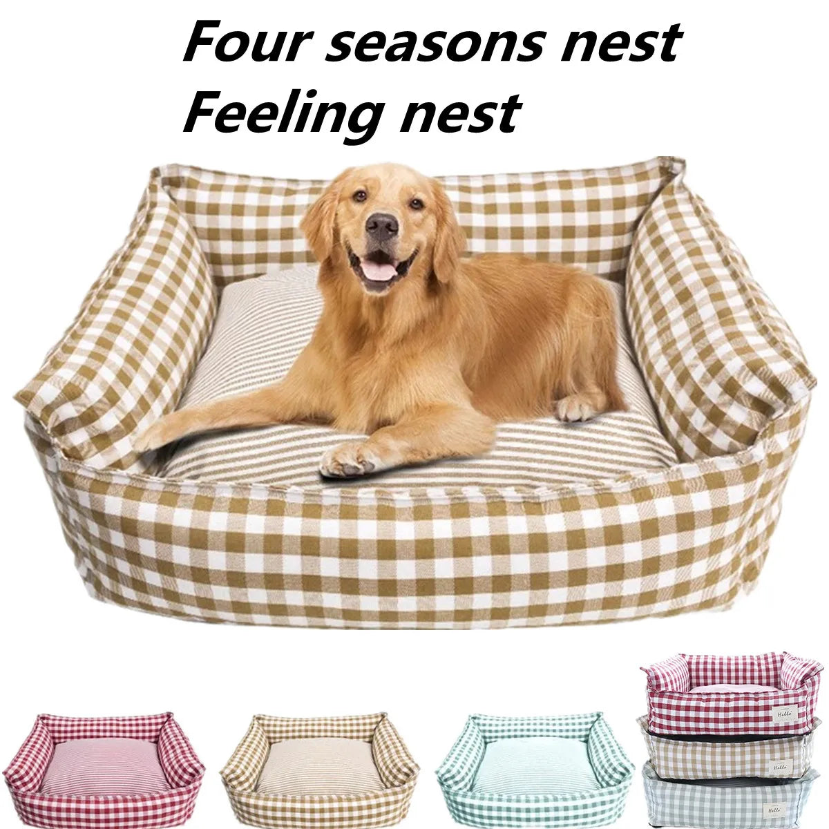 Indoor Pet Sofa Bed for Small to Medium Dogs and Cats - Comfortable Nesting Furniture and Accessories