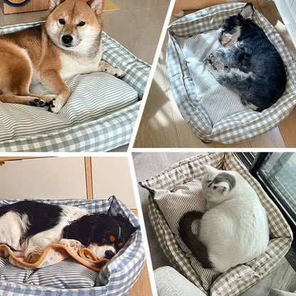 Indoor Pet Sofa Bed for Small to Medium Dogs and Cats - Comfortable Nesting Furniture and Accessories