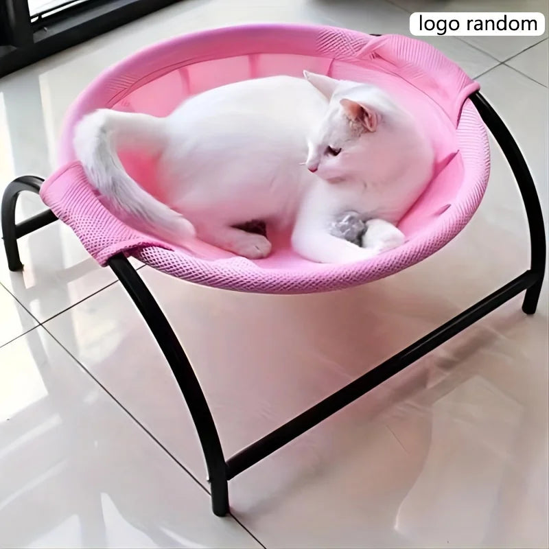 Premium Detachable Cat Bed with Superior Breathability and Easy Assembly for Indoor and Outdoor Use - Free-Standing Pet Hammock