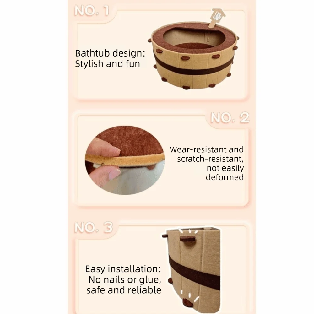 Semi-Enclosed Barrel-Shaped Cat House - Comfortable and Durable Cat Bed Cave for All Seasons