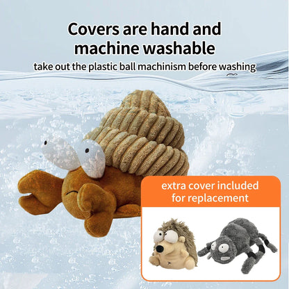 Interactive Plush Dog Toy - Dancing Ball for Chewing and Fetching - Ideal for Small Dogs and Puppies