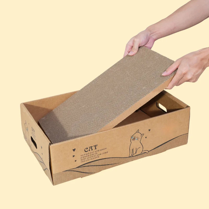 6-Pack Extra Large Reversible Cardboard Cat Scratching Posts, 13" Wide, Suitable for All Cat Sizes