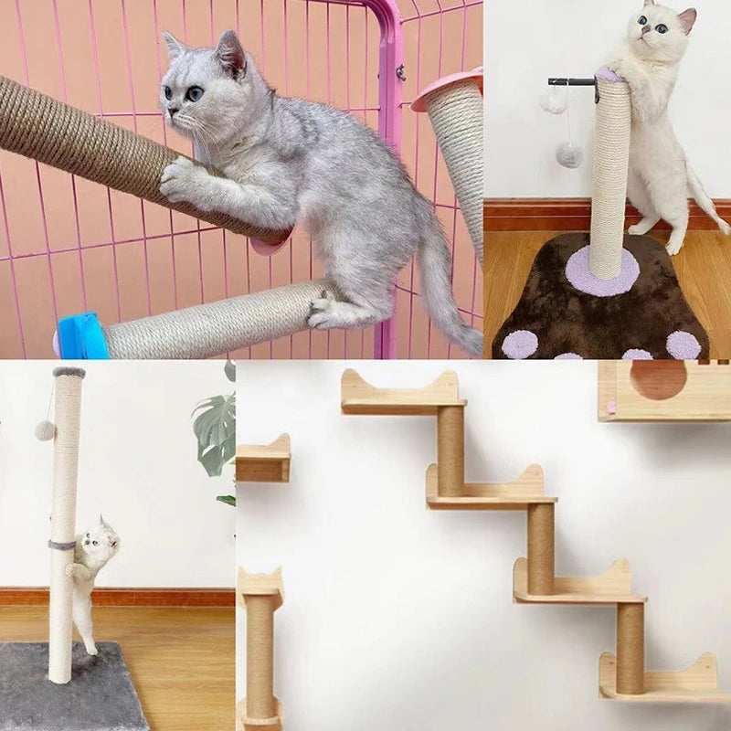 Replacement Extension Post for Cat Scratching Posts - Refillable Scratch Pole for Indoor Small Animals