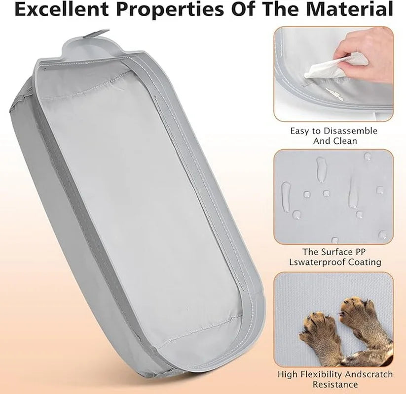 Automatic Cat Litter Box Accessories - Soft Fabric Mat for Feces Collection in Bottom Capsule Cat Toilets