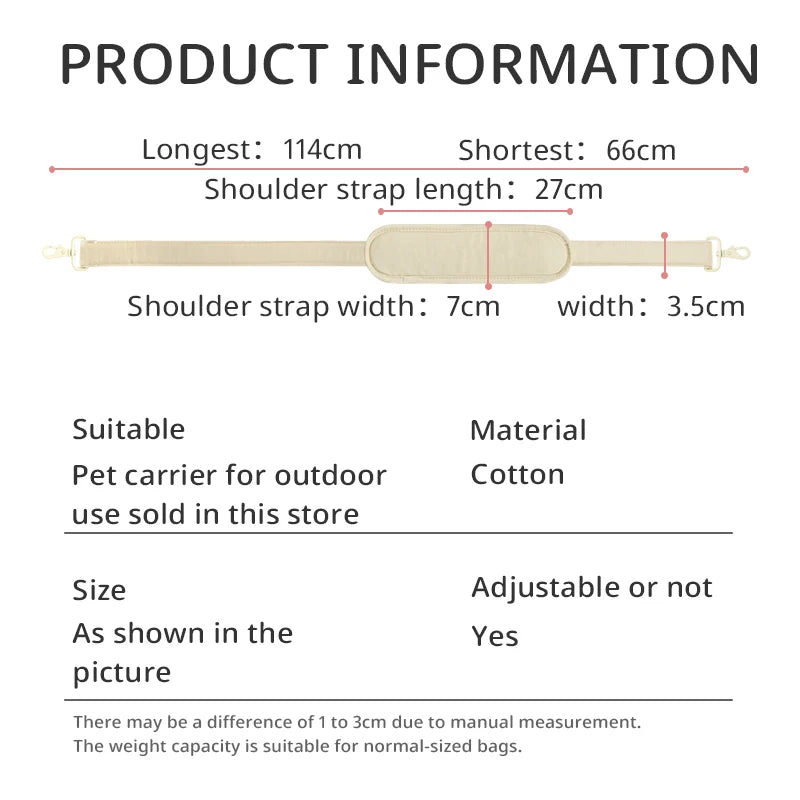 Pet Bag Accessories: Anticlinal Belt for Outdoor Use