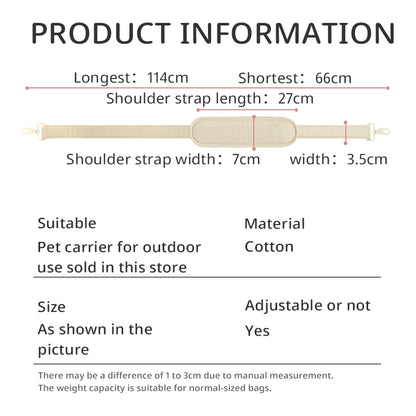 Pet Bag Accessories: Anticlinal Belt for Outdoor Use