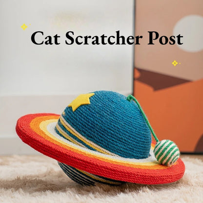Starry Sky Cat Scratching Post with Natural Sisal - Ideal Indoor Cat Tower for Claw Maintenance