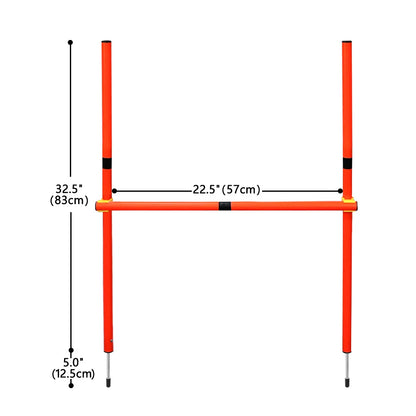 Professional Outdoor Dog Agility Training Set - Complete Obstacle Course Equipment and Accessories for Enhanced Pet Training