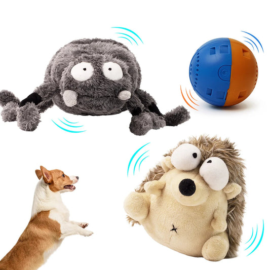 Interactive Plush Dog Toy - Dancing Ball for Chewing and Fetching - Ideal for Small Dogs and Puppies