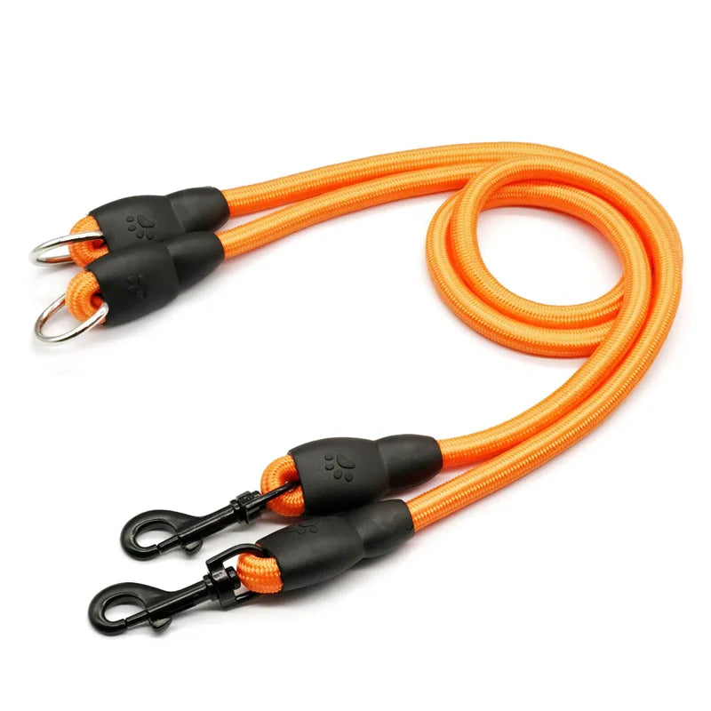 Dual Dog Leash System - Detachable Walking Chains for Two Dogs - Pet Accessories and Supplies