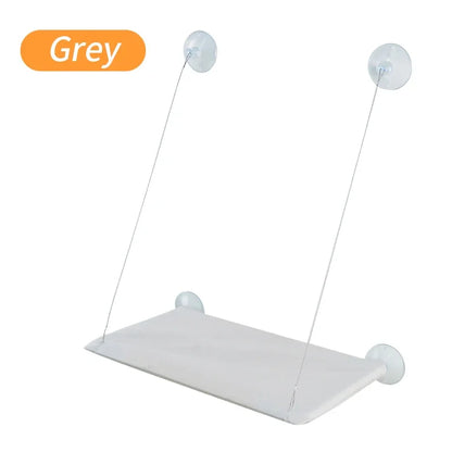 Cat Hammock Bed with Mat - Hanging Window Shelf Seat for Cats, Comfortable Pet Nest and Accessories