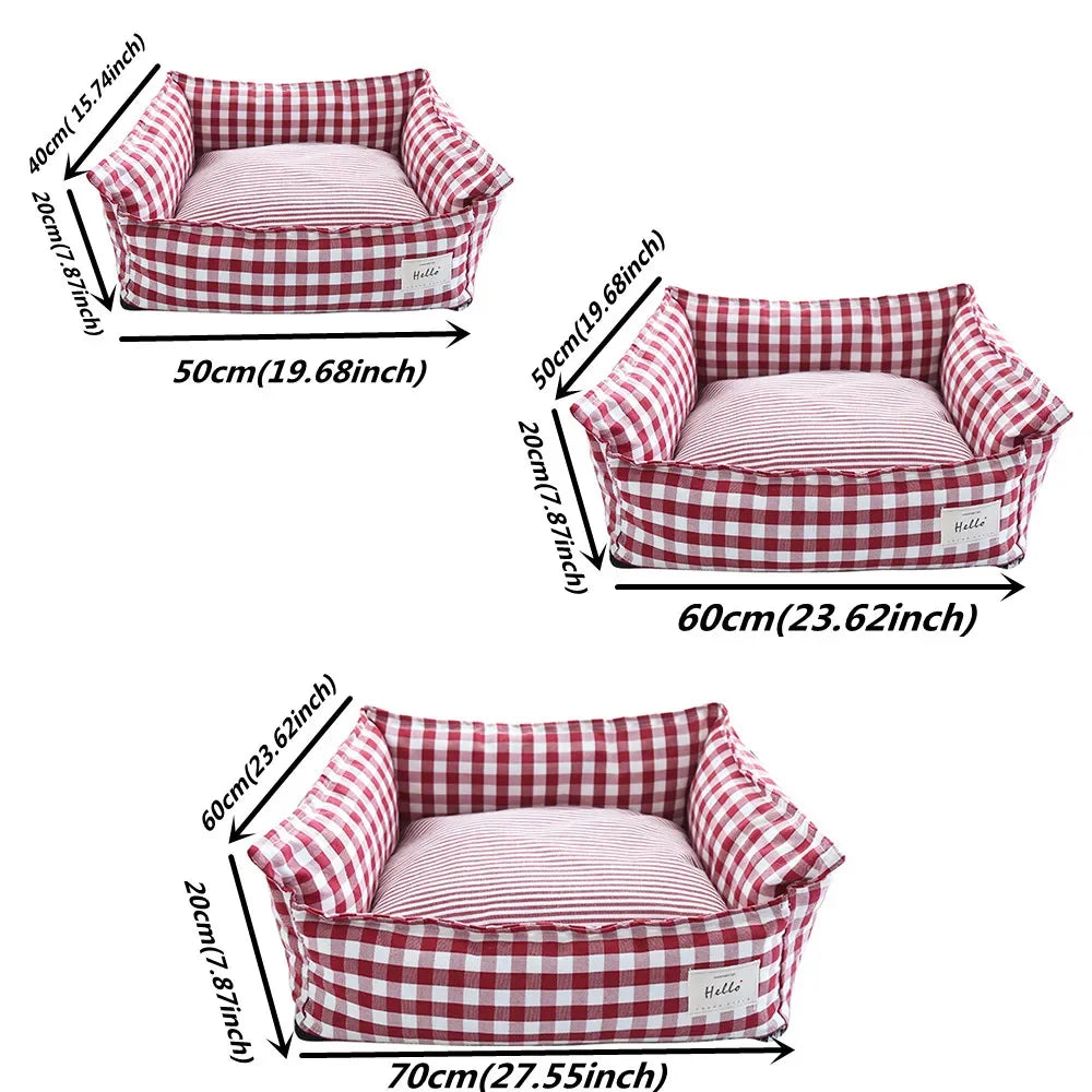 Indoor Pet Sofa Bed for Small to Medium Dogs and Cats - Comfortable Nesting Furniture and Accessories