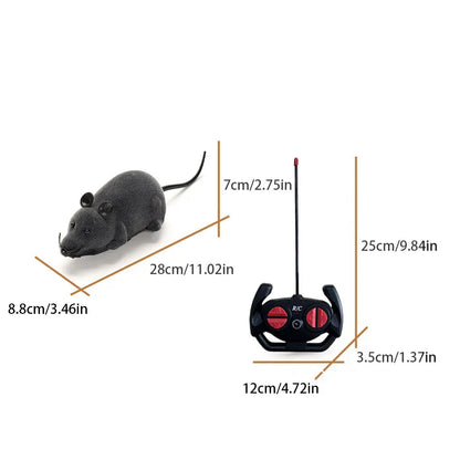 Interactive Remote Control Cat Toy with Realistic Design - Convenient and Portable Electronic Play for Pets
