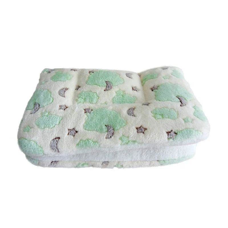 Thickened Fleece Dog and Cat Bed Mat - Washable Cushion Rug for Home Comfort