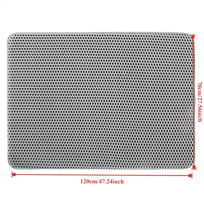 70x120cm Waterproof Double Layer Cat Litter Mat - Effective Litter Trapping and Cleaning Pad for Cats