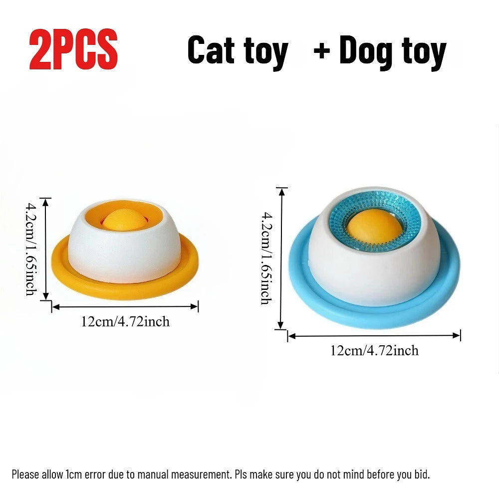 Interactive Dog and Cat Lick Mat Slow Feeder - Stimulation Toy and Dental Care Bowl