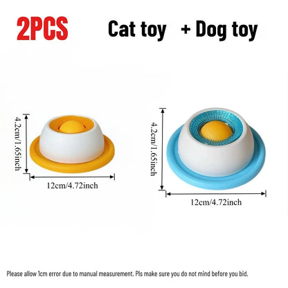 Interactive Dog and Cat Lick Mat Slow Feeder - Stimulation Toy and Dental Care Bowl