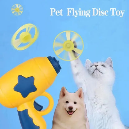 Interactive Flying Disc Toy for Cats - Engaging Pet Training Game for Kittens