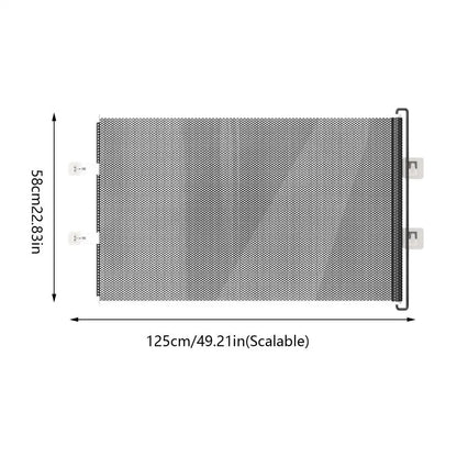 Retractable Pet Safety Barrier - Universal Folding Fence for Pets and Children, Ideal for Stairs