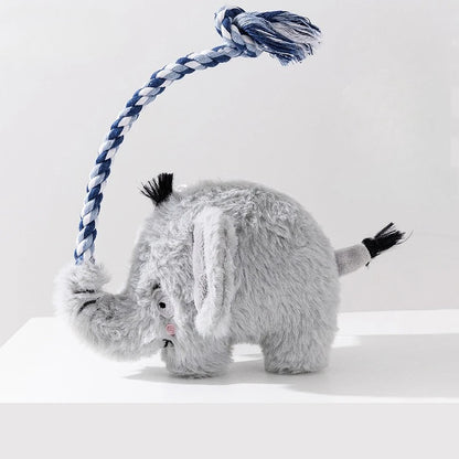 Interactive Plush Squeaky Dog Toys - Durable Tug of War and Bite-Resistant Outdoor Playthings for Pets