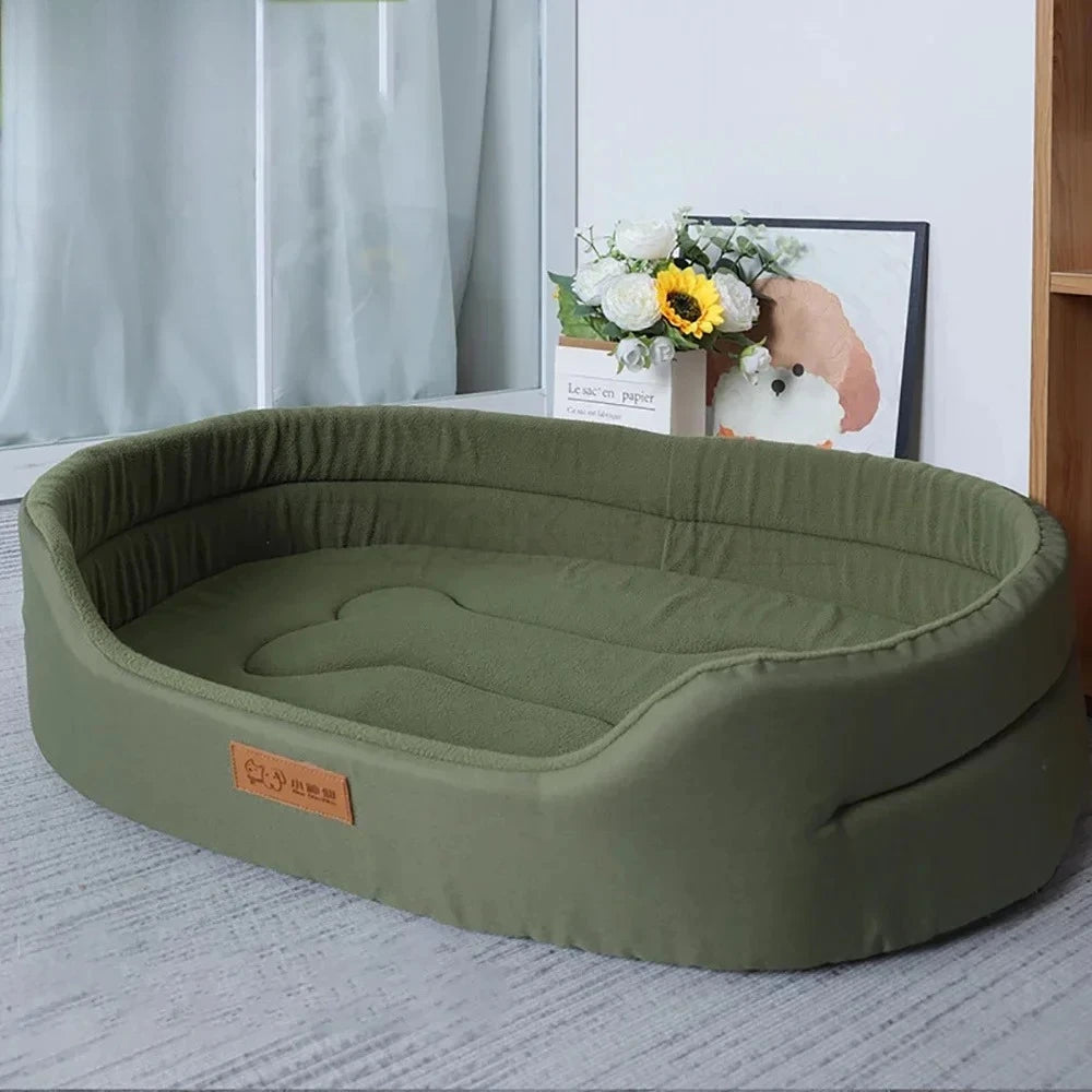 Premium Waterproof Square Dog Bed for Large Breeds - Customizable, Washable Pet Sofa with Inner Pad