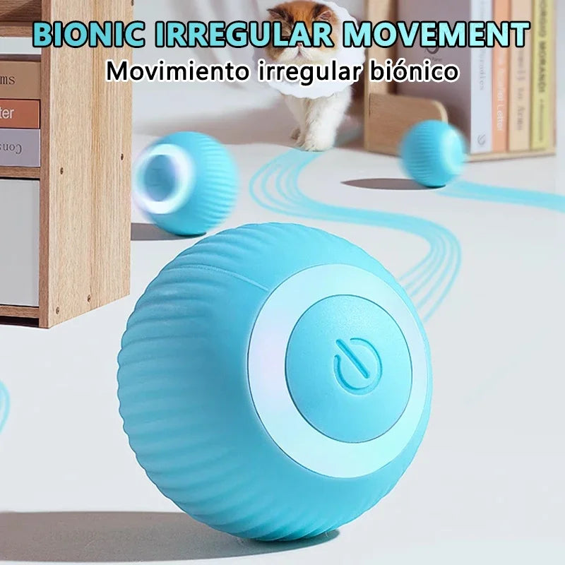 Smart Interactive Cat Toy - Automatic Rolling Ball for Indoor Play