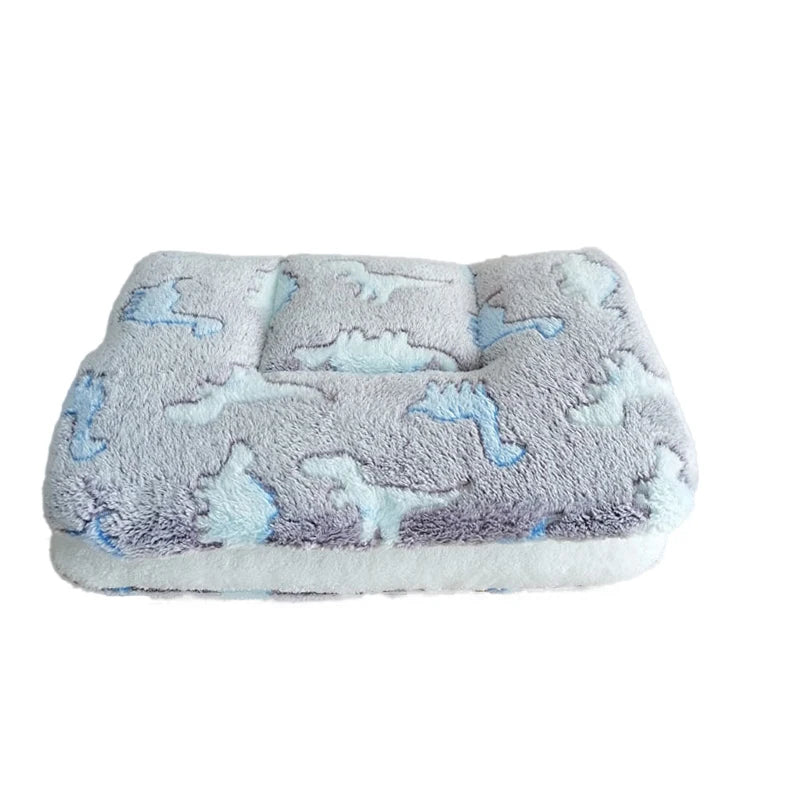 Thickened Fleece Dog and Cat Bed Mat - Washable Cushion Rug for Home Comfort