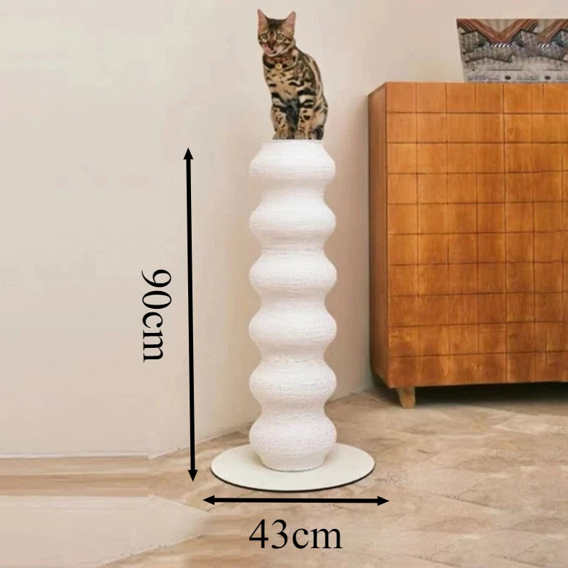 Premium Cat Scratching Post and Tree - Stylish Furniture for Cats with Removable Catnap Accessories