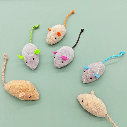 Durable Interactive Plush Rat and Cat Toys for Small Breeds - Safe for Indoor Play