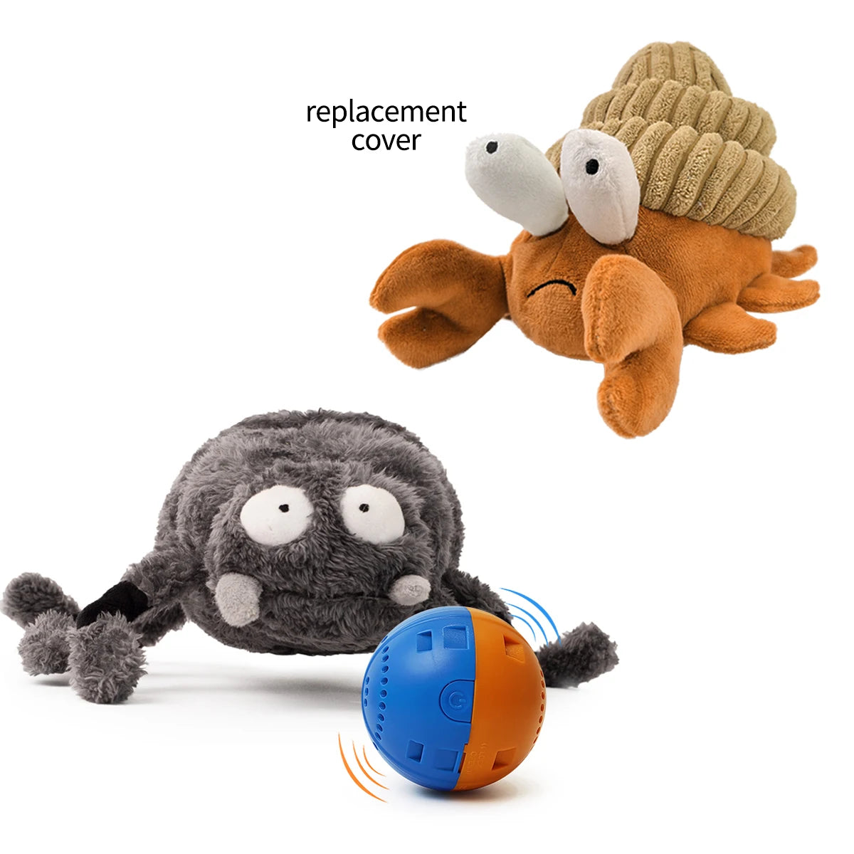 Interactive Plush Dog Toy - Dancing Ball for Chewing and Fetching - Ideal for Small Dogs and Puppies