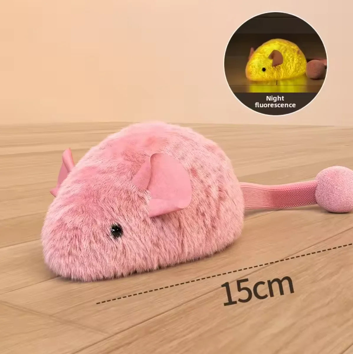 Interactive Plush Mouse Toys for Cats - Self-Playing Indoor Chew Toys for Kittens