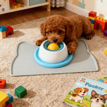 Interactive Dog and Cat Lick Mat Slow Feeder - Stimulation Toy and Dental Care Bowl