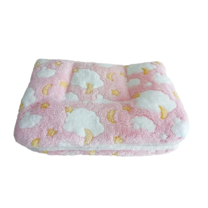 Thickened Fleece Dog and Cat Bed Mat - Washable Cushion Rug for Home Comfort