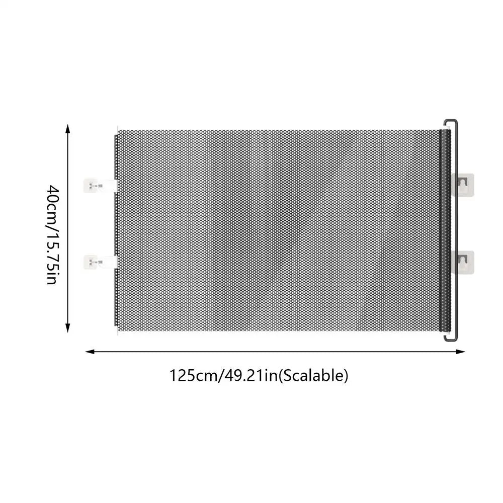 Retractable Pet Safety Barrier - Universal Folding Fence for Pets and Children, Ideal for Stairs