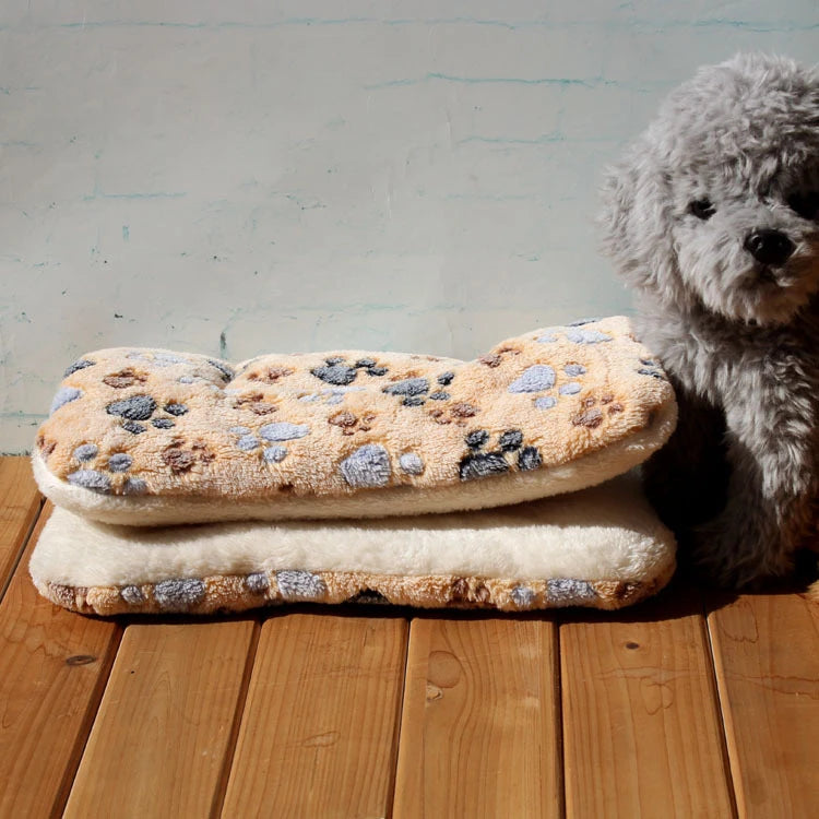 Thickened Fleece Dog and Cat Bed Mat - Washable Cushion Rug for Home Comfort