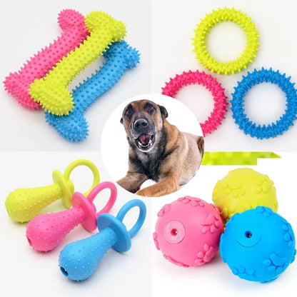 Durable Chew Toys for Small Dogs - Indestructible Dental Care Training Supplies