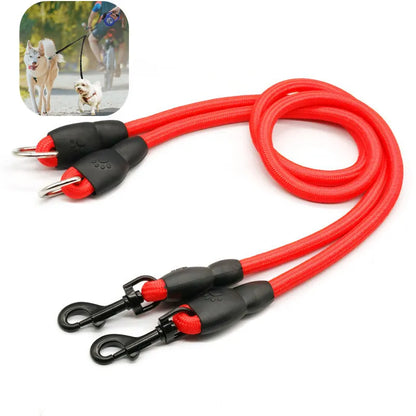 Dual Dog Leash System - Detachable Walking Chains for Two Dogs - Pet Accessories and Supplies