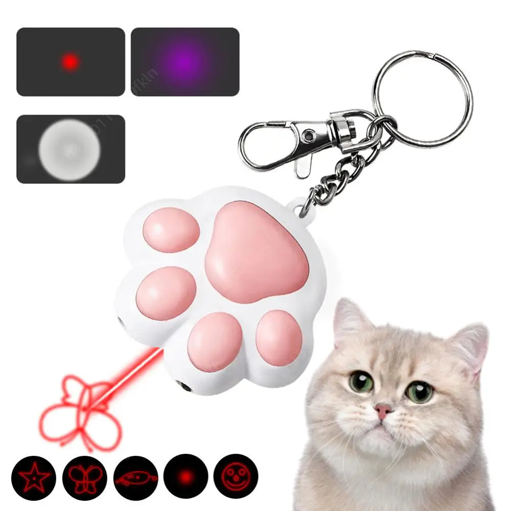 Adjustable Interactive Cat Laser Toy with 5 Training Patterns for Indoor Pets