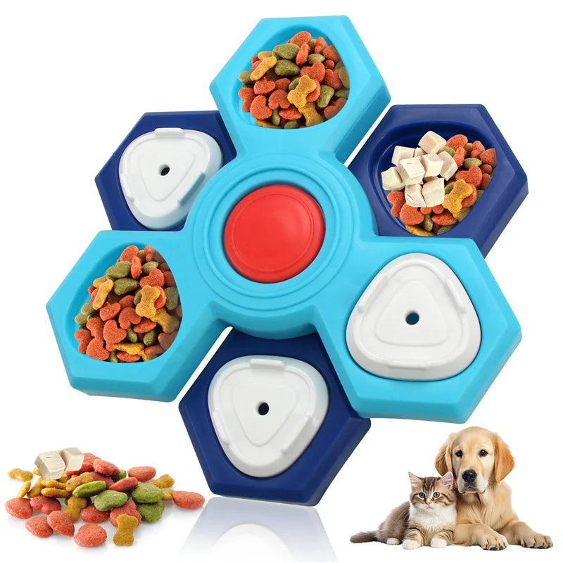 Interactive Dog Puzzle Toys for Training and Feeding - Slow Feed Tray for Pet Enrichment