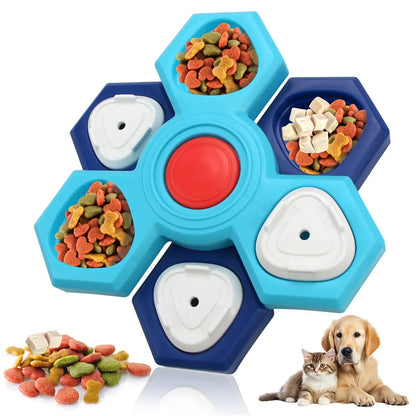 Interactive Dog Puzzle Toys for Training and Feeding - Slow Feed Tray for Pet Enrichment