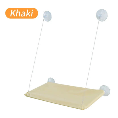 Cat Hammock Bed with Mat - Hanging Window Shelf Seat for Cats, Comfortable Pet Nest and Accessories